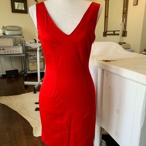 Bebe fitted red dress